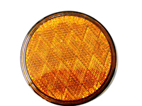 Reflector de reflejo de plástico amarillo y rojo de Venta caliente para camión de motocicleta Scooter