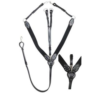 Comodidad y Durabilidad Óptimas: Pechera de Cuero Premium de Alta Calidad para Caballo con Correas Ajustables - Product Image 1