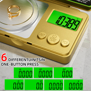 เครื่องชั่งดิจิตอลขนาดเล็ก0.001ก. ความแม่นยำสูงสำหรับเครื่องประดับทองและเพชรสแตนเลสวัดน้ำหนักได้สูงสุด100ก. - Product Image 4