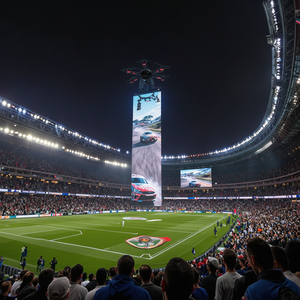 หน้าจอแสดงผล LED โมดูลกันน้ำหน้าจอสิ่งทอลายท้องฟ้าบินกลางแจ้งธงโฆษณาเวที Nationstar LED ความสว่างที่กำหนดเอง - Product Image 1