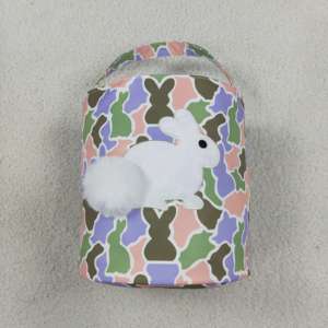 Cesta de Pascua RTS para Bebés, Bolsa de Conejito, Bolsas Infantiles con Estampado de Camuflaje, Cestas Bonitas para Niños - Product Image 2