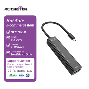 Hub USB C 5 en 1 Personalizado, <span class=keywords><strong>Adaptador</strong></span> <span class=keywords><strong>de</strong></span> Carga PD <span class=keywords><strong>de</strong></span> 100 W con <span class=keywords><strong>HDMI</strong></span> 4K <span class=keywords><strong>a</strong></span> 60 Hz y USB 3.0 - Product Image 1