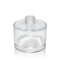 Bouteille en verre ronde vide pour diffuseur de parfum à roseaux d'aromathérapie, 50 ml, 100 ml, 200 ml