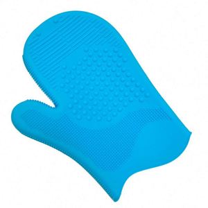 Guantes de silicona de dos dedos de 108 g, nuevos, para hornear, microondas, parrilla, horno, guantes de cocina para el hogar, guantes de aislamiento térmico - Product Image 4