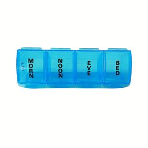Portable Plastic Weekly Pill Storage Box, 28-Compartment Round Dispenser <b>for</b> Medications, Easy-to-Carry & Organized Custom Logo - Product Image 4