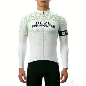Maillot de cyclisme à manches longues pour hommes et femmes, personnalisé avec logo imprimé, en polyester, respirant et à séchage rapide, pour les événements de course sur route et les activités de plein air. - Product Image 5