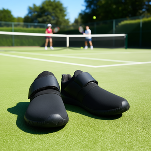 Scarpe da Tennis Karosso 8201 Nere, Tomaia in Rete, Suola in Gomma, Intersuola in EVA, Chiusura con Velcro, Sneakers Sportive Unisex Estive - Product Image 2