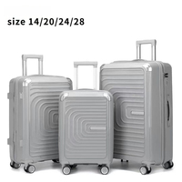 Ensemble de valises à roulettes PP Spinner 20 24 28 pouces, valises d'affaires antivol et résistantes à l'eau avec serrure à combinaison