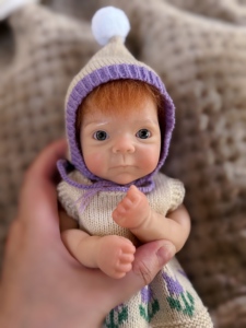 Poupée de mode en silicone pleine grandeur de 10 pouces, jouet de dessin animé, bébé fille nouveau-né, poupée réaliste douce et lavable, faite à la main, pour enfants - Product Image 3