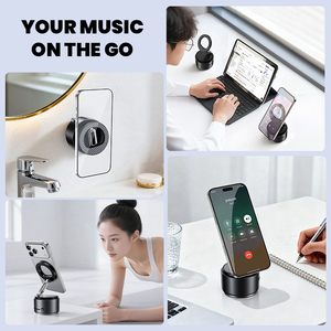 Boîte à musique puissante personnalisée à 360 degrés, support de téléphone, 2 en 1, mini haut-parleur portable sans fil magnétique Bluetooth extérieur - Product Image 6