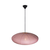 Lampe suspendue en papier de riz faite à la main suspension style japonais abat-jour forme ovale pour la décoration de festival intérieur
