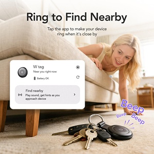 Certified Smart <b>GPS</b> Tracker <b>Locator</b> for Kids Activity Monitoring Lithium Battery Mini Wireless Satellite Key Finder Dual System - Product Image 4