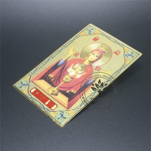 Tarjeta de recuerdo de metal de estilo europeo, placa de oro personalizada, venta al por mayor - Product Image 2
