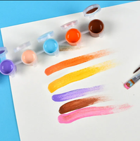 Set de peinture acrylique 2ml 3ml 5ml 6/12 couleurs avec pinceaux
