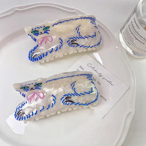 Pinzas para el Cabello de Acetato con Diseño de <span class=keywords><strong>Gato</strong></span> <span class=keywords><strong>Persa</strong></span>, Novedad Divertida y de Gran Venta, para Mujeres, Creativas, Elegantes y con Estilo - Product Image 3