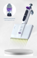 Pipette en plastique autoclavable de haute précision à 8/12 canaux à réglage manuel pour les laboratoires de biologie moléculaire Support personnalisé OEM