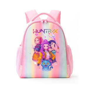 Sac à dos scolaire léger et décontracté pour filles, motif arc-en-ciel de dessin animé, double bretelle, réduction de la charge, idéal pour les voyages - Product Image 6