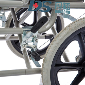 Silla de ruedas <span class=keywords><strong>manual</strong></span> Rueda trasera de 16 pulgadas Rueda sólida Silla de ruedas plegable - Product Image 3