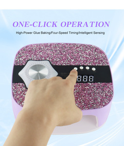Bin hồng kim cương có thể sạc lại UV chuyên nghiệp đèn <span class=keywords><strong>nal</strong></span> công suất cao Gel đánh bóng chữa UV dẫn đèn móng tay - Product Image 5