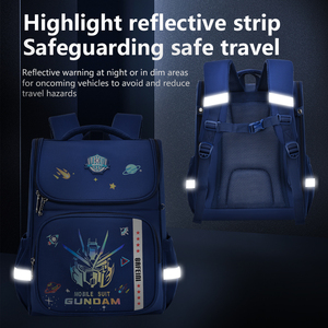 Mochila Escolar de Anime con Diseño Impermeable, Ligera, con Cierre, Correa de Hombro Curva de Nailon y Banda Reflectante - Product Image 6