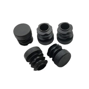 ปลั๊กปิดท่อวงกลม 15 สีดำ 15 มม. พลาสติก PE ฝาปิดปลายท่อกลม แผ่นรองขาเก้าอี้ เฟอร์นิเจอร์ ติดตั้งง่าย - Product Image 1