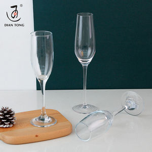 Flûtes <span class=keywords><strong>à</strong></span> champagne en verre de 220 ml, personnalisables avec logo gravé, en gros, pour mariage et restaurant - Product Image 2