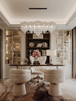 Système de meubles de salon Art Déco moderne, service de conception 3D professionnel pour toute la maison, solution personnalisée de luxe pour la maison
