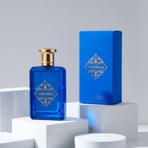 Custom logo Flat Square <b>Perfume</b> <b>Bottle</b> Empty clear 30ml 50ml 100Ml Crimp <b>Perfume</b> <b>Bottle</b> Glass <b>Perfume</b> <b>Bottle</b> With Hard Box - Product Image 2