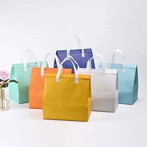 Sac isotherme portable en non-tissé avec feuille d'aluminium, sacoche thermique jetable pour livraison de repas, maintien au chaud pour plats à emporter - Product Image 3