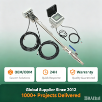 Débitmètre électromagnétique sans fil à alimentation par batterie pour installation sous pression de conduites DN80-DN8000 avec prélèvement à chaud