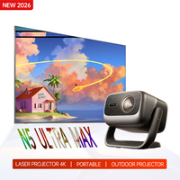 Proyector de Cine en Casa Inteligente Portátil JMGO N5 Ultra Max 4K Android 11, Láser Tricolor, Relación de Alcance de 0.88-1.7, 6000 Lúmenes ISO