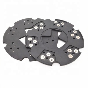Plaque abrasif diamanté à liant résineux de 270 mm de diamètre pour meuleuse à plaques, à changement rapide - Product Image 1