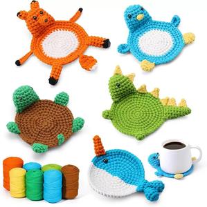 Kit de Ganchillo de Algodón de Leche Personalizado de Fábrica, Hazlo Tú Mismo, Animales Tejidos, Manualidades, Patrón de Dibujos Animados Tejidos a Mano, Suaves y Personalizables - Product Image 2