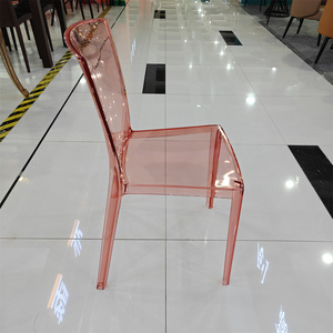 Sedie e Tavoli per Eventi e Feste in Hotel di Bazhou, Sedie Impilabili Trasparenti <span class=keywords><strong>Rosa</strong></span> Gonfiabili Leggere in Acrilico - Product Image 4