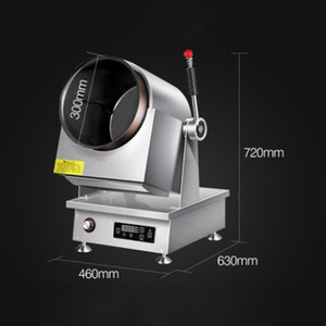 Cuisinière à <span class=keywords><strong>riz</strong></span> rotative commerciale QS, machine à faire sauter automatique intelligente, wok 220V pour restaurant - Product Image 3