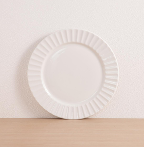 Service de vaisselle en céramique blanche à bords cannelés, style français, assiettes et bols à bord festonné, pour cadeau de mariage, hôtel, restaurant, cuisine - Product Image 3