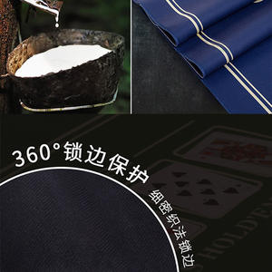 Nappe de jeu de cartes en tissu carré simple personnalisable, antidérapante, non réfléchissante, durable, avec bordure renforcée - Product Image 2