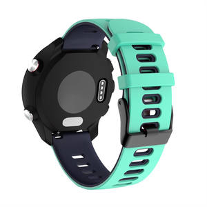 Bracelet universel en caoutchouc pour <span class=keywords><strong>montre</strong></span>, 20mm, 22mm, pour <span class=keywords><strong>Garmin</strong></span> Forerunner <span class=keywords><strong>745</strong></span> 645, en Silicone souple, à dégagement rapide, pour Samsung Gear S3 - Product Image 6