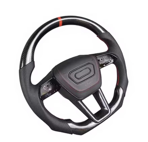 Volante Deportivo Personalizado de Fibra de Carbono Forjado de 4 Brazos y 40 mm para <span class=keywords><strong>Audi</strong></span> <span class=keywords><strong>A1</strong></span>/A3/A4/B7-B9/A5/A6/C6/C8/A7/A8/RS3/TTS/S5/B8.5 - Product Image 2