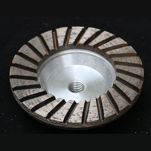 100mm 4 pouces en aluminium diamant Double rangée tasse roue abrasive pour granit pierre puissance outils de meulage disque - Product Image 4