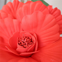 Grandes fleurs artificielles en mousse PE pour vitrine, scène, décoration de fond de mariage et accessoires photo
