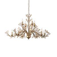 Yihao Lustre En Cristal Américain En Forme De Branche Français Lumière De Luxe Pendentifs Lumière Villa Appartement Hôtel Nouveau Design Lustre