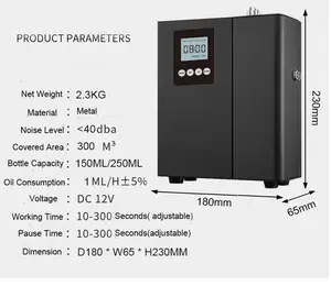 Pabrik Desain Baru Nebulizer Minyak Esensial Cerdas Mesin Diffuser Aroma Hotel Difusor De Aroma