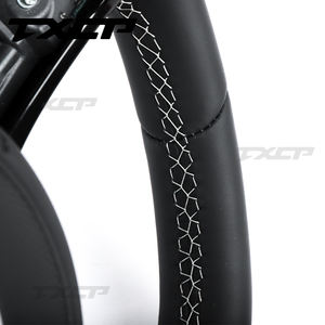 Volante Interamente in Pelle Adatto per <span class=keywords><strong>Volkswagen</strong></span> Golf 7.5 GTI MK7 GTS GTD GTE R-Line Golf 7 MK6 GLI CC POLO Passat SCIROCCO TIGUAN - Product Image 6