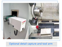 Machine-outil CNC à cinq axes TCK52 pour tournage et fraisage, lit incliné composite, utilisée pour les tours CNC de mécaniciens métallurgiques