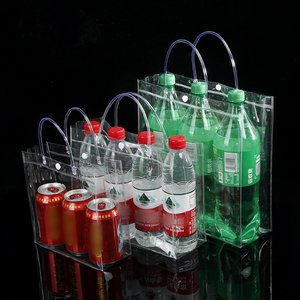 Groothandel Hoge Kwaliteit Transparante Herbruikbare Pvc Draagtassen Met Aangepaste Logo Reizen Boodschappentas Geschenken Tas - Product Image 3