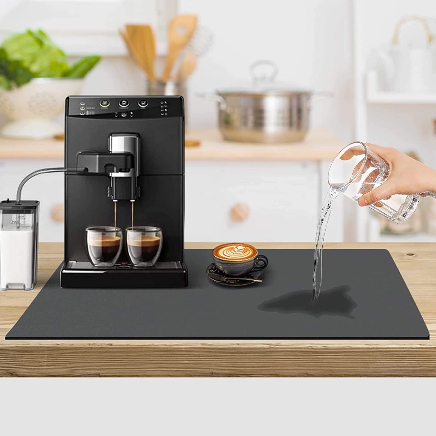 キッチンカウンターコーヒーマット用Tabletex皿乾燥マットコーヒーメーカーコーヒーポットエスプレッソマシンの下にフィット| Alibaba.com 食器乾燥マット コーヒーマット - 超吸収性乾燥マット 大型食器乾燥マット コーヒーバーマット キッチンカウンター用 お手入れ簡単