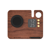 Productos Innovadores 2025, Base de Madera Maciza para Teléfono, Mesita de Noche, Carga Rápida de 15W, Soporte para Teléfono Celular, Regalos para Hombres