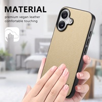 Étui de téléphone en cuir à rayures pour iPhone 17 Air 16E 15 14 13 12 Plus 11 Pro Max XS cadre en TPU souple PC couverture antichoc