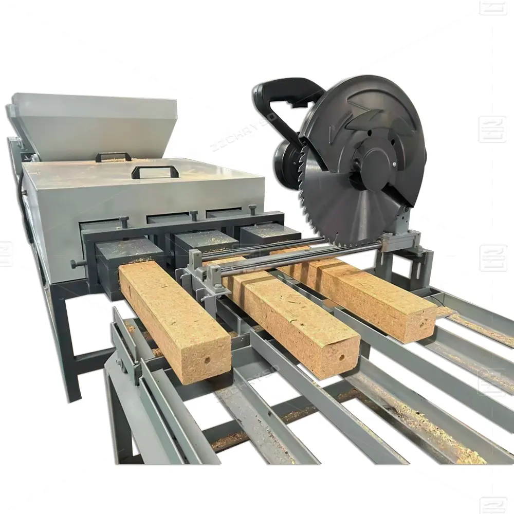 Pressed Wood Pallet Production Line Manufacturer Wood Sawdust Pallet Briquette Press Making Machine All in One